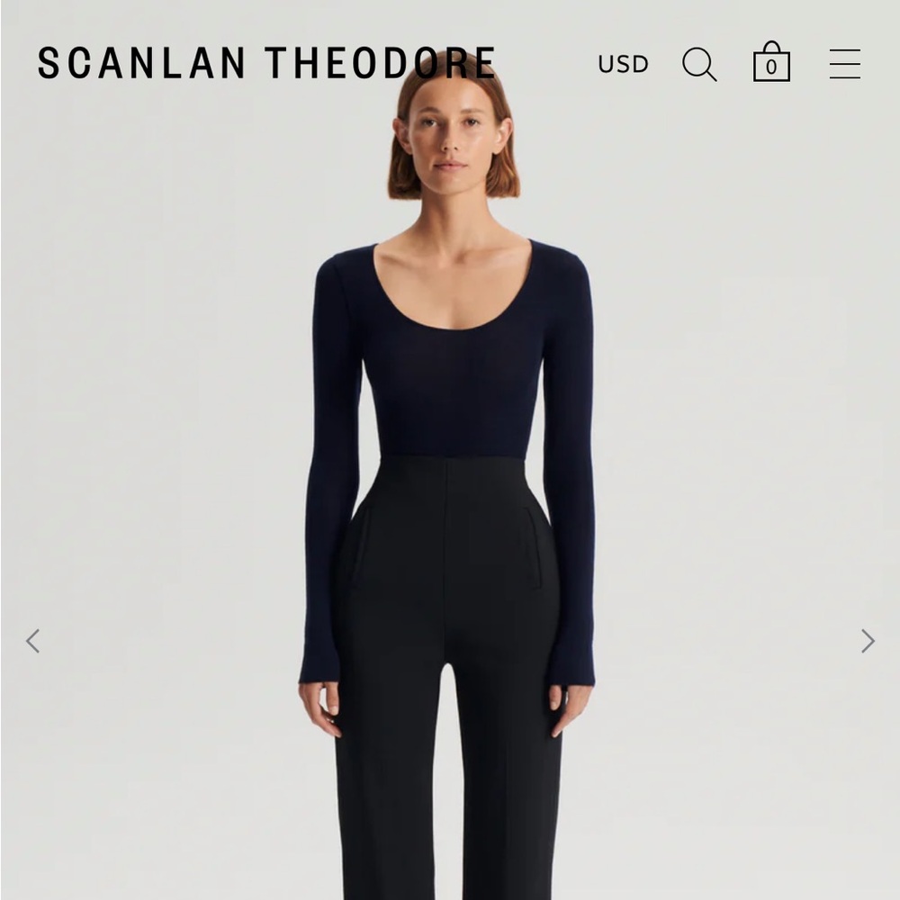 Scanlan Theodore Babywool Scoopneck Top